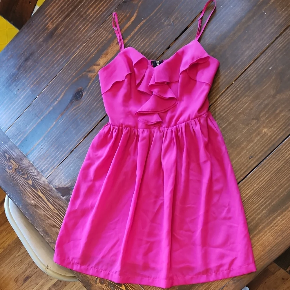 Pink Ruffled Dress - Picture 1 of 2